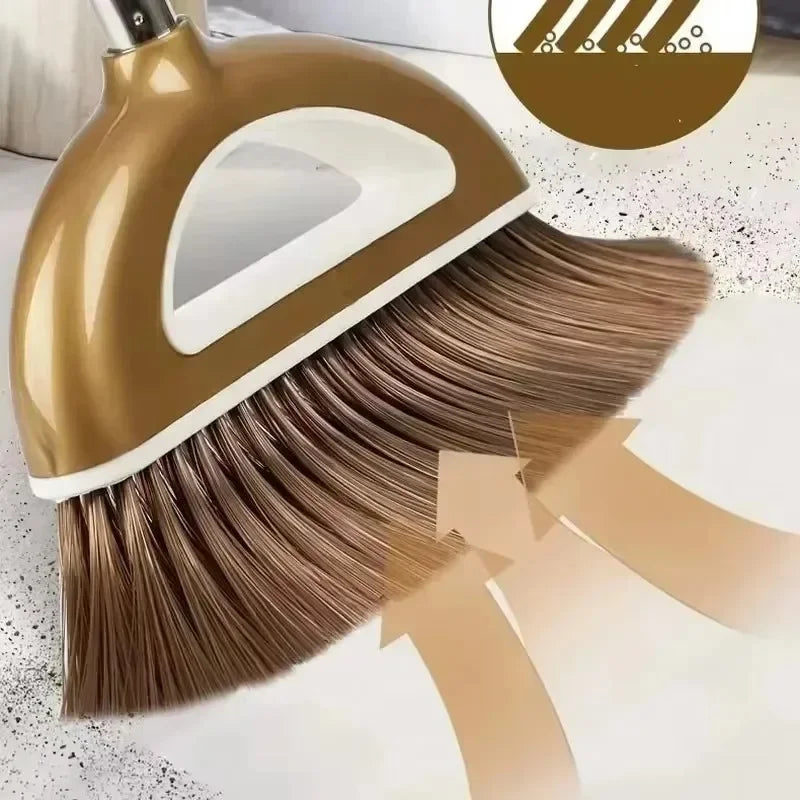 Plastic Broom And Dustpan Set Removable Home Floor Cleaner