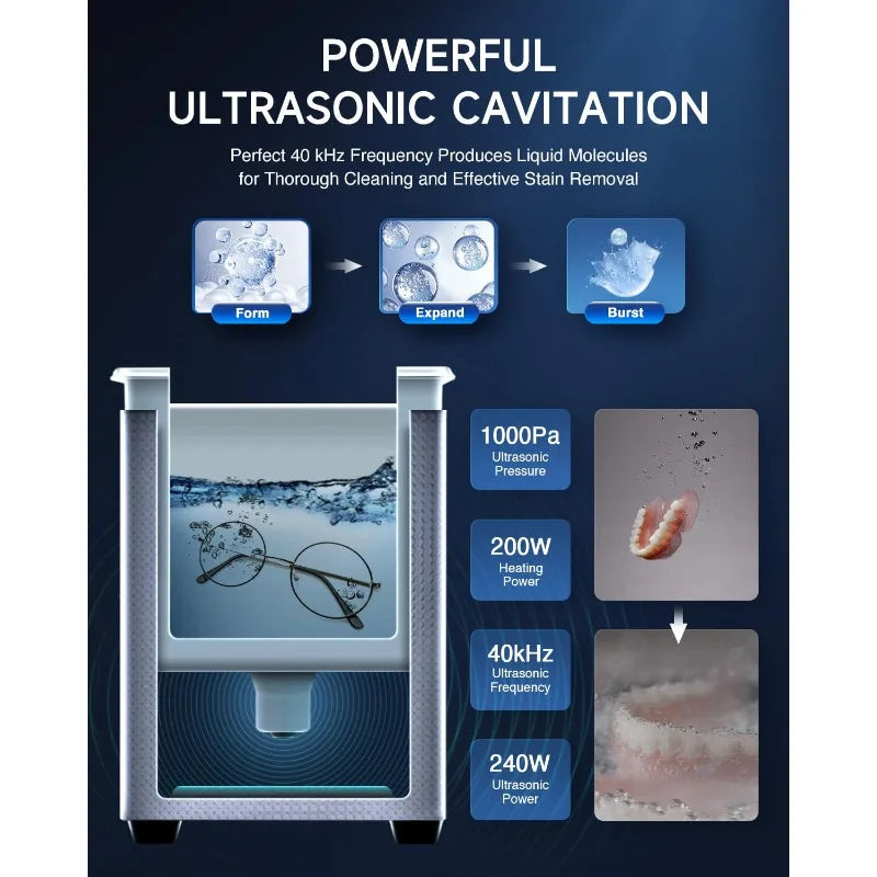 10L Ultrasonic Cleaning Machine With Heater And Timer 240W