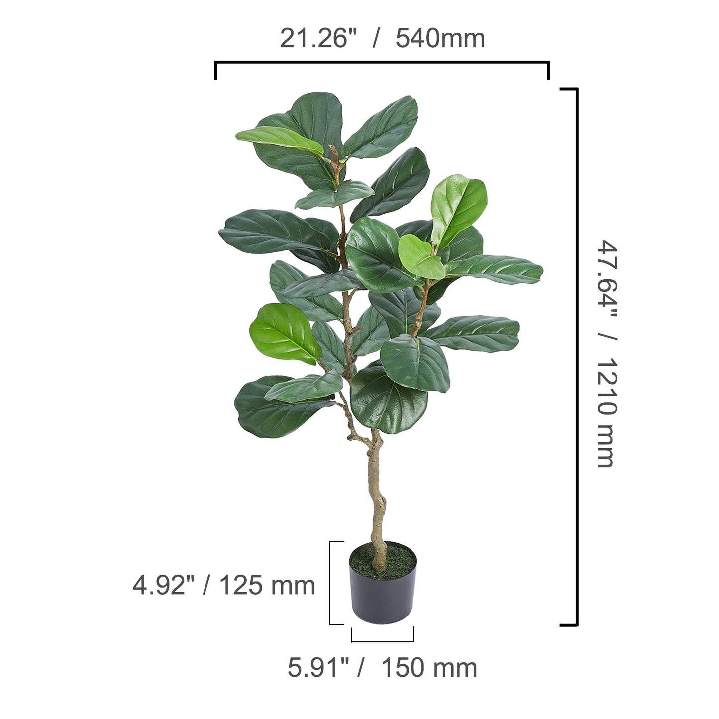 SucceBuy Artificial Olive Tree Tall Faux Plant Easy Care