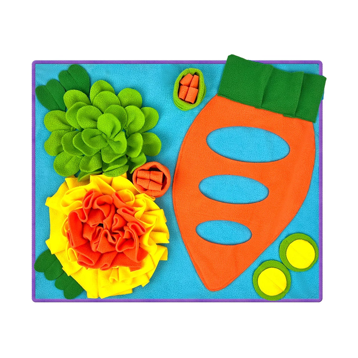 Small Pet Snuffle Mat Slow Feeder For Dogs Rabbits Hamsters