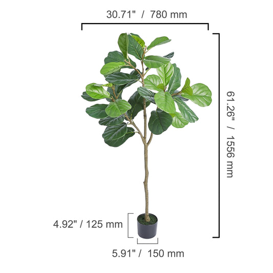 SucceBuy Artificial Olive Tree Tall Faux Plant Easy Care