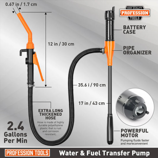 Battery Powered Handheld Liquid Oil Transfer Pump For Fuel