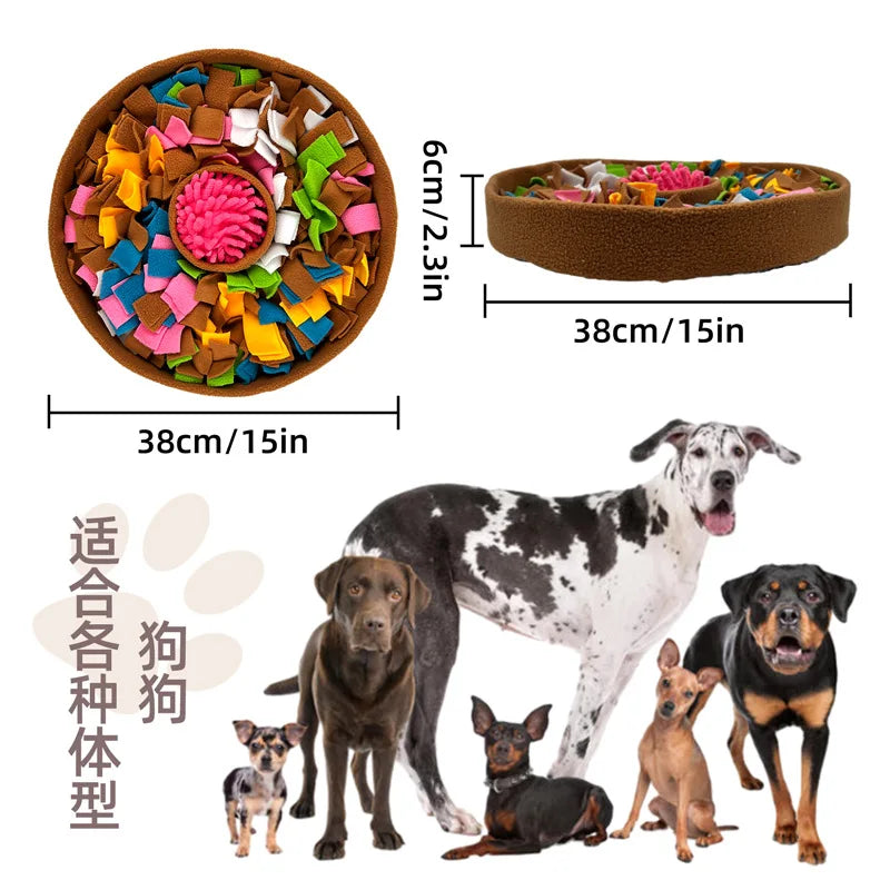 Pet Slow Feeder Mat Non Slip Foraging Bowl For Dogs Cats