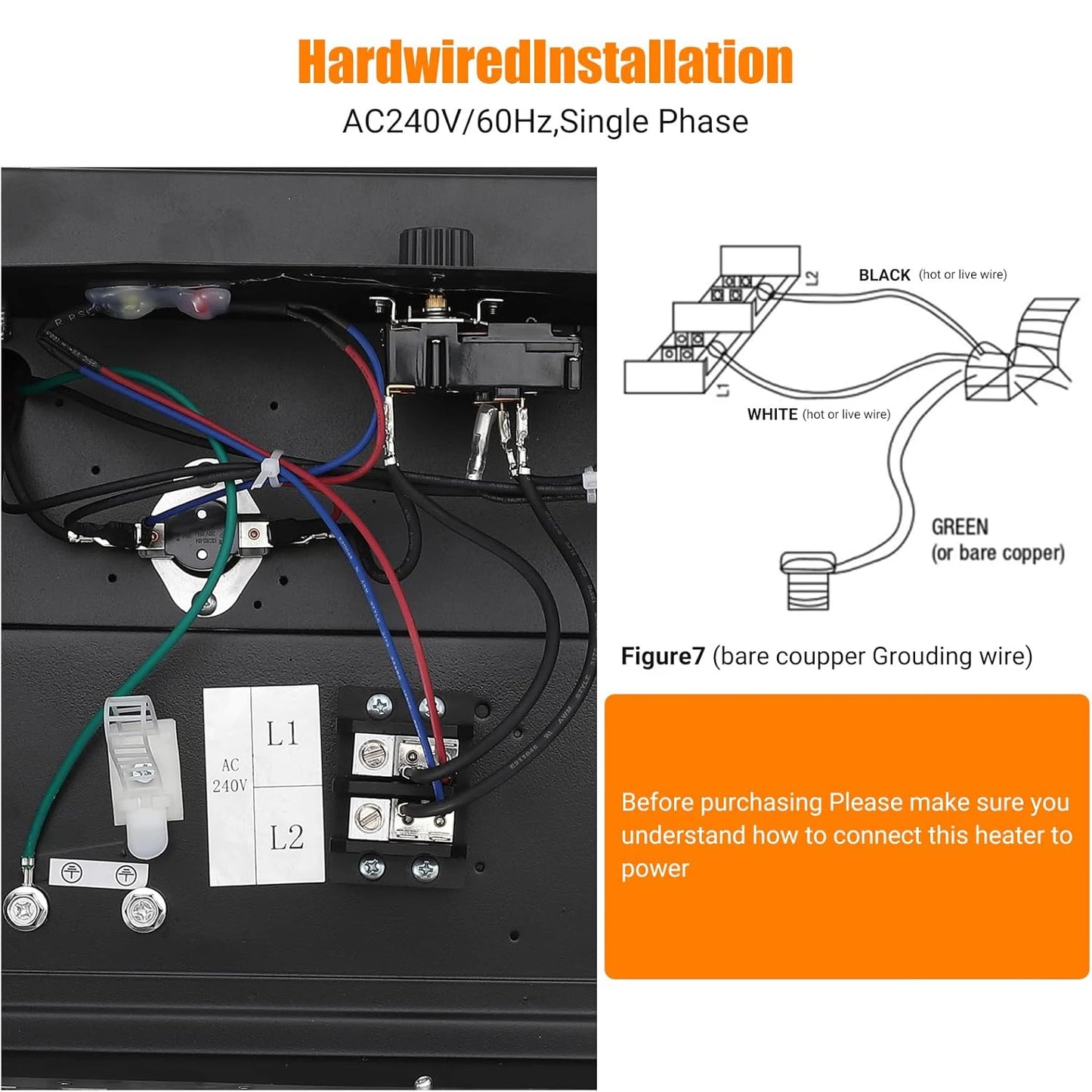 Electric Garage Space Heaters 5000 7500W 240V Ceiling Mount