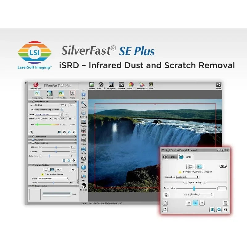 OpticFilm 8200i SE 35mm Film And Slide Scanner Bundle