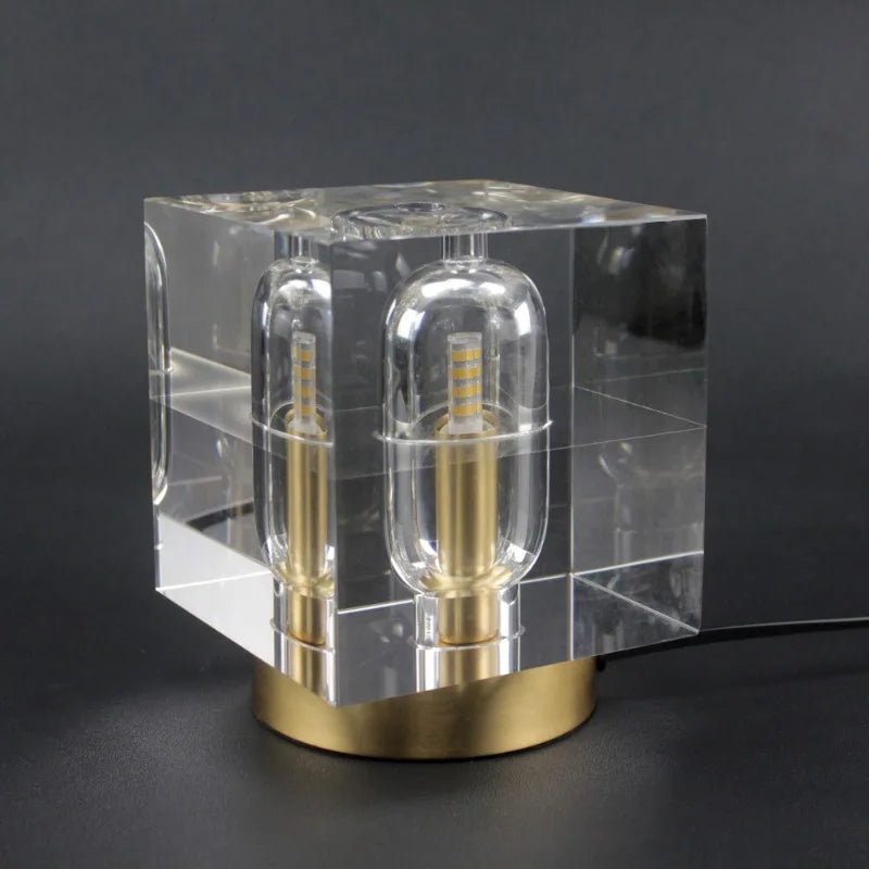 Modern Luxury Crystal Glass Table Lamp For Bedroom Bedside