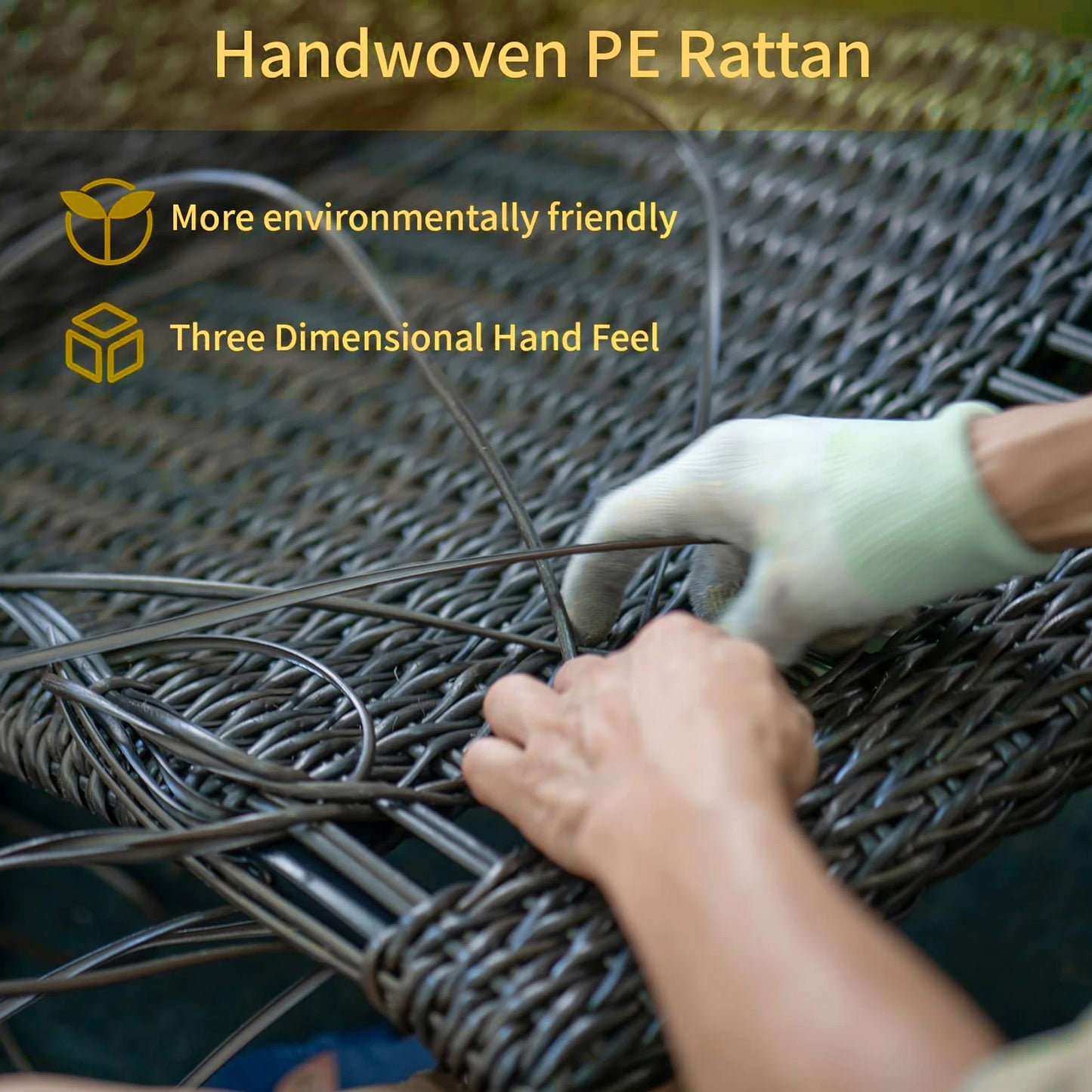 Outdoor Naga Bahna Patio Furniture 8 Piece PE Rattan Sofa