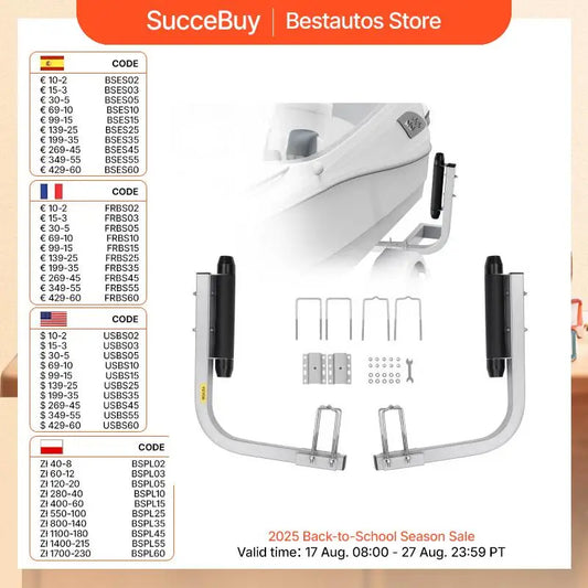 SucceBuy Boat Trailer Guide Adjustable Poles 2PCS Rustproof