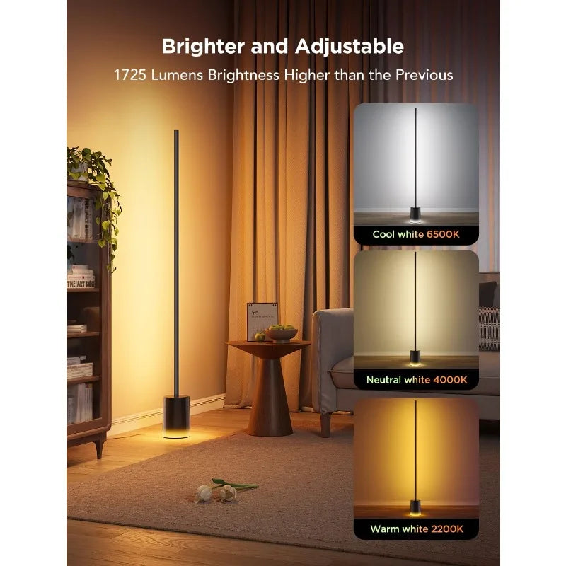 Floor Lamp 2 With Matter RGBIC LED Alexa Compatible 1725lm