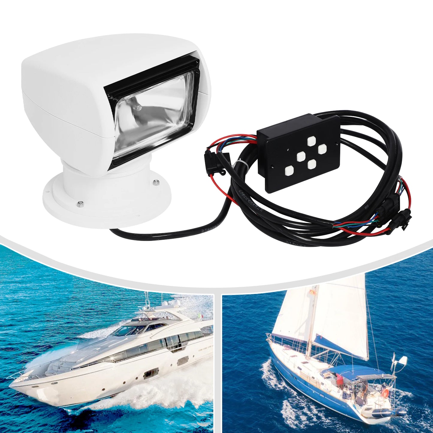 Remote Control Boat Spotlight 2300LM 100W Searchlight