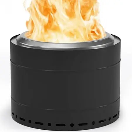 22 Inch Smokeless Fire Pit with Carry Bag Stainless Steel Outdoor Firepit Wood Burning Fire Pits for Camping and Bonfire