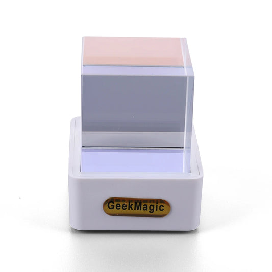 Crystal Cube Holographic Desktop Weather Station Clock GIF