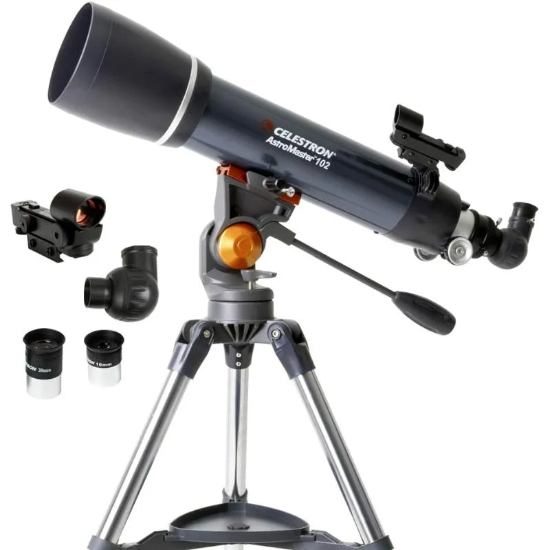 AstroMaster 102AZ Short Tube Refractor Telescope With Tripod