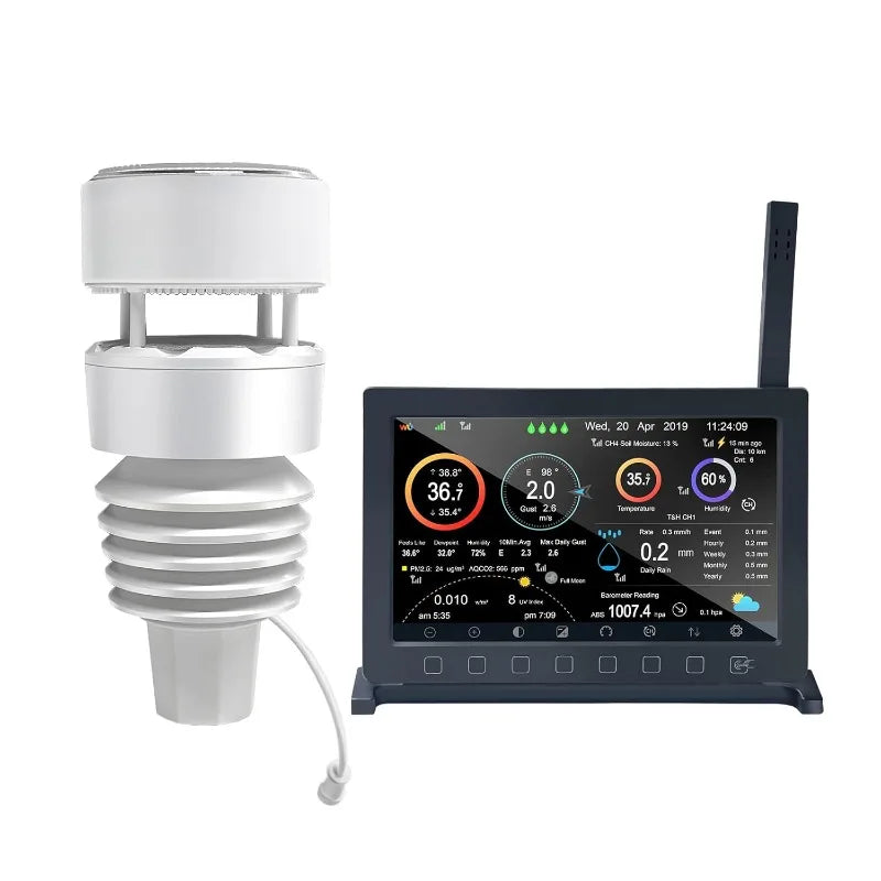 Weather Station HP2564 7 Inch Display WS90 Outdoor Sensor