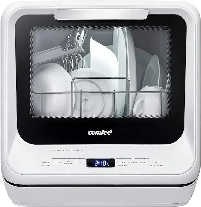 Portable Countertop Dishwasher 5L Tank No Hookup 360 Spray