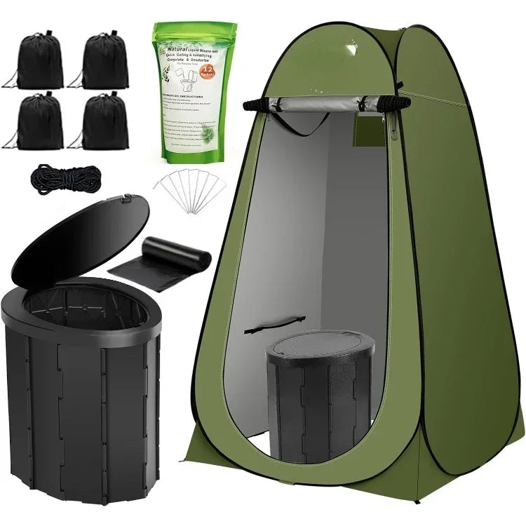Portable Toilet Kit For Adults Pop Up Tent X Large