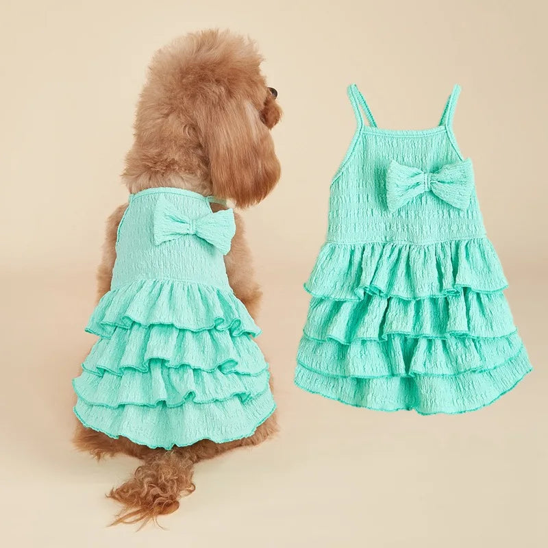 Summer Candy Layer Pet Dress Cake Skirt Small Cute Dogs