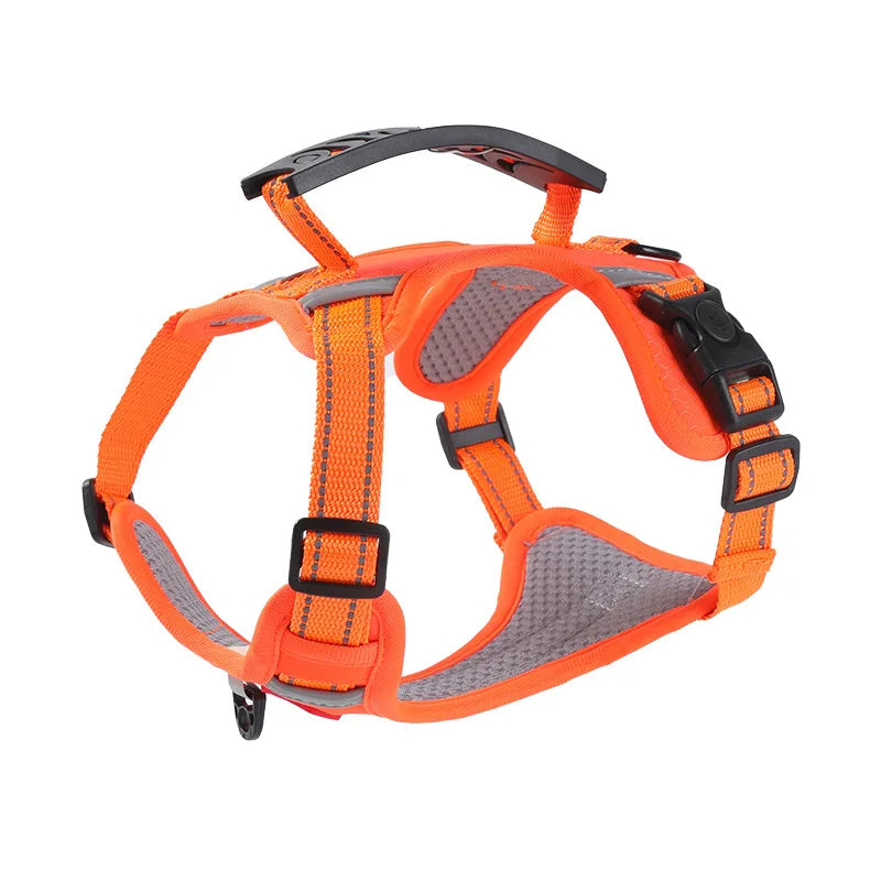 Explosion Proof Dog Leash Punch Vest Chest Harness Outdoor