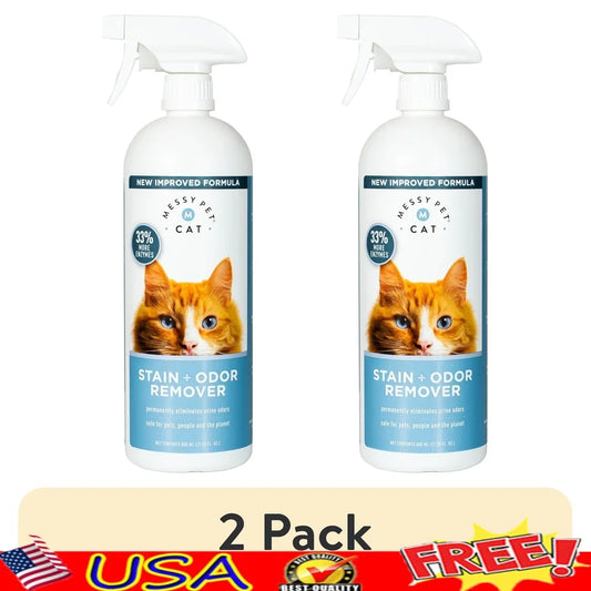 2 Pack Enzymatic Stain Odor Remover 27 Oz Carpets Mattresses