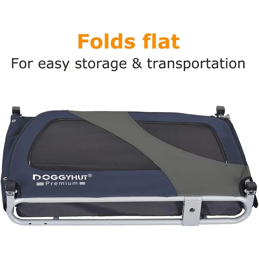 DoggyHut Premium XL Pet Bike Trailer For Large Or Small Dogs