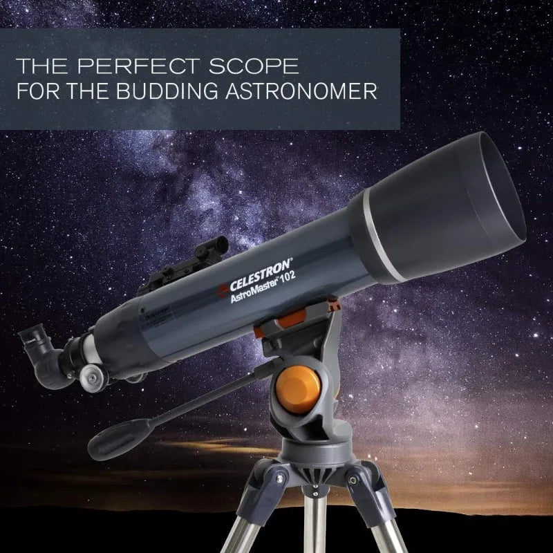 AstroMaster 102AZ Short Tube Refractor Telescope With Tripod