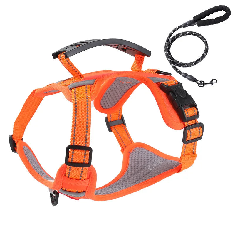 Vest Harness Reflective Strip Breathable Mesh For Small Pets