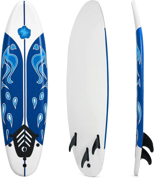 6 FT Stand Up Paddle Board with Removable Fins and Safety Leash for Teenagers Adults and Beginners Lightweight Non Slip Design