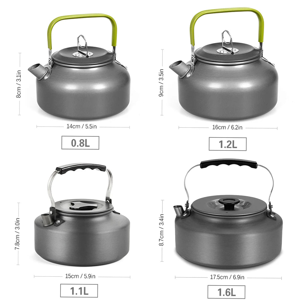 Portable Water Kettle Outdoor Aluminum Alloy Tea Pot Pot - Ultimate Objects