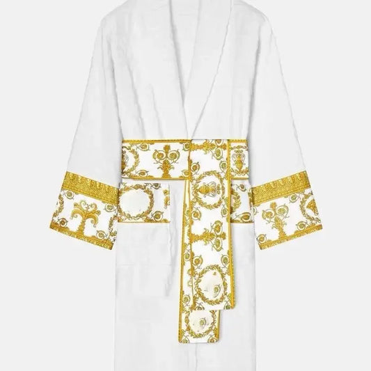 Autumn Winter Bathrobe For Men And Women With Pockets