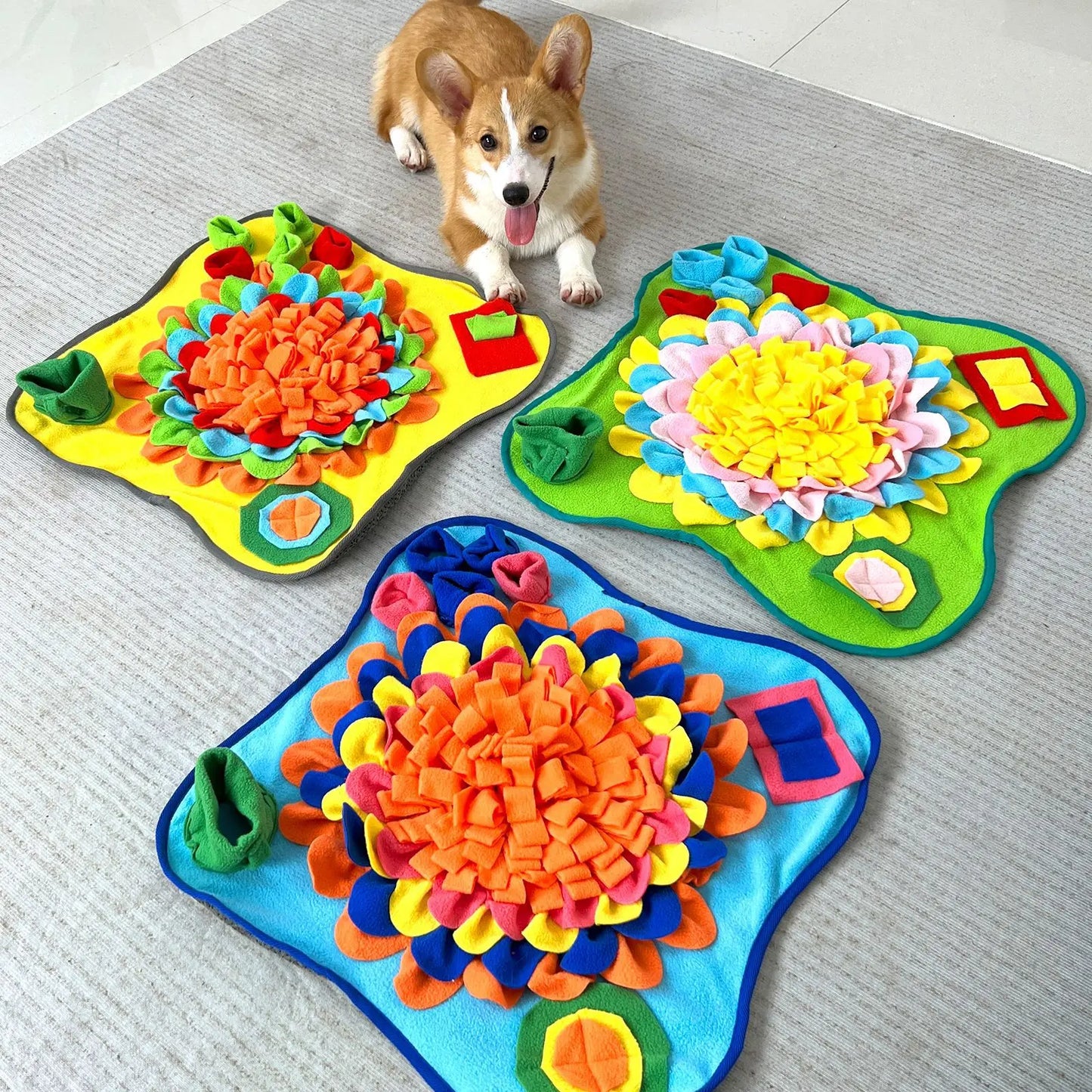 Dog Snuffle Mat Enrichment Toy Slow Feeding Interactive