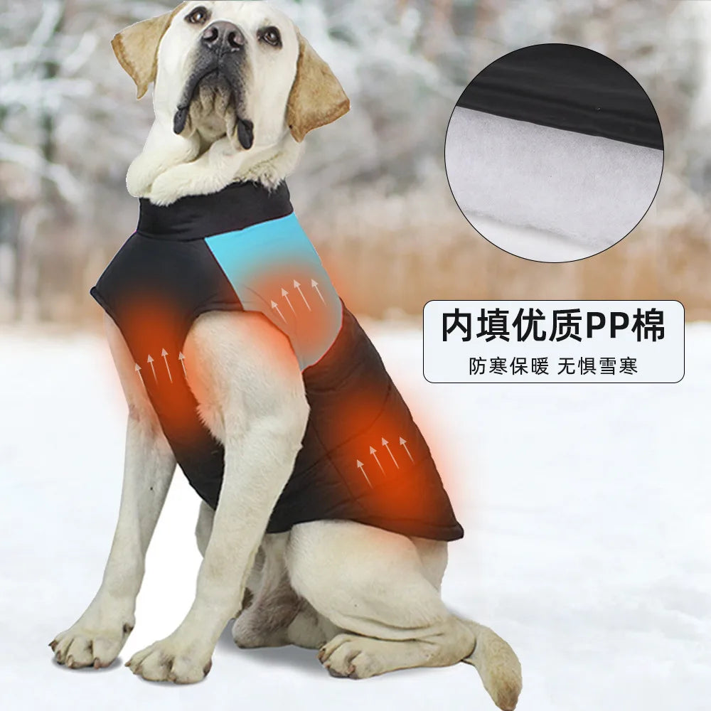 Winter Thickened Dog Coats Windproof Vest Jacket Warm