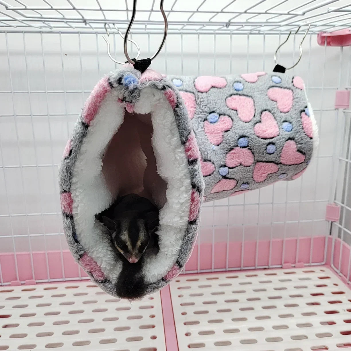 Ultra Soft Plush Pet Channel Nest For Hamster Guinea Pig