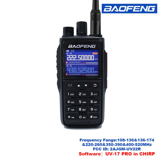 Baofeng UV22 Intercom USB Type C Radio FM NOAA Weather