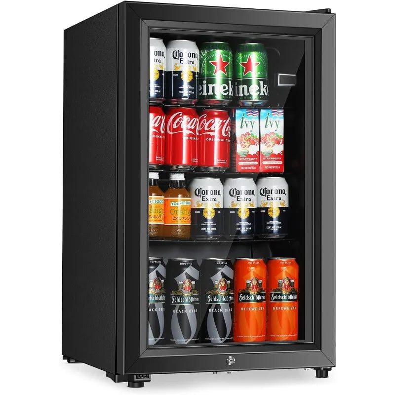 Beverage Refrigerator 2Point3 Cu Ft Glass Door Mini Fridge