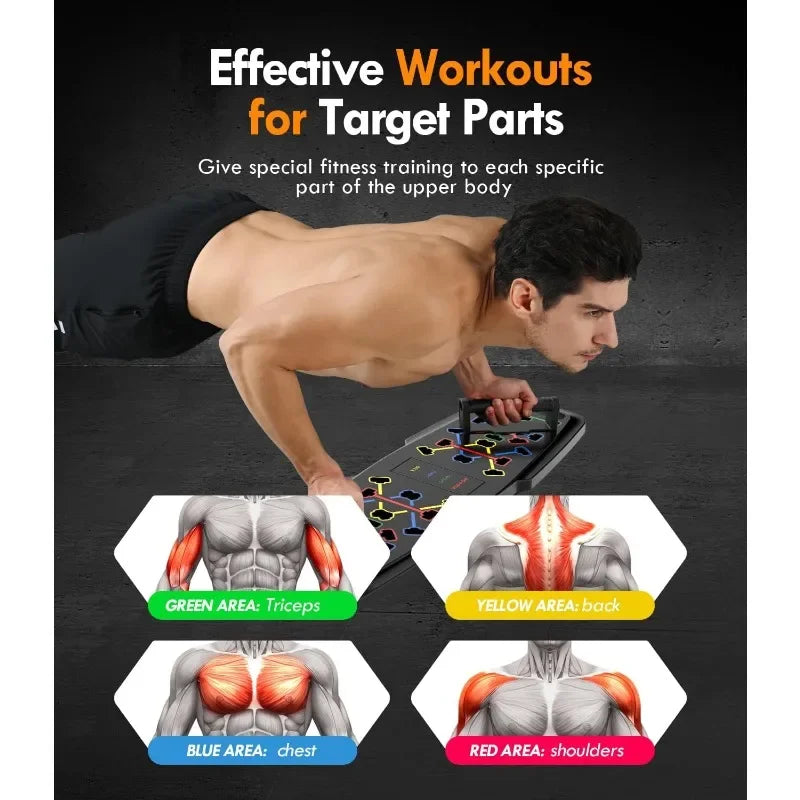 Push Up Board Home Gym Exercise Equipment Pilates Bar