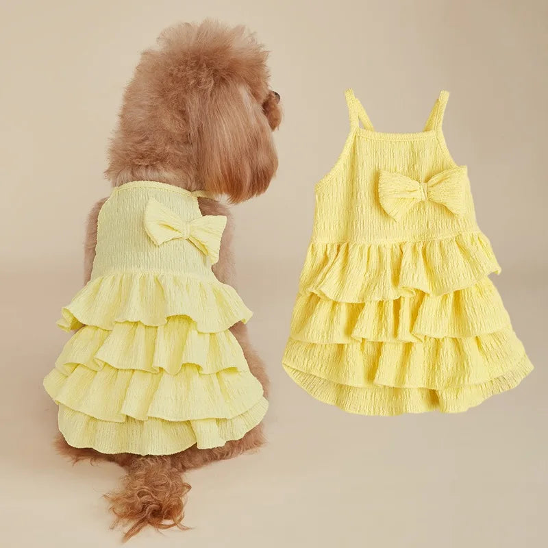 Summer Candy Layer Pet Dress Cake Skirt Small Cute Dogs