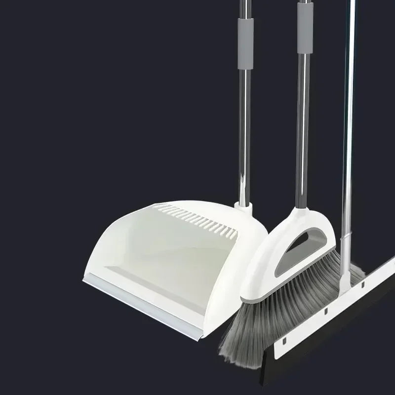Plastic Broom And Dustpan Set Removable Home Floor Cleaner