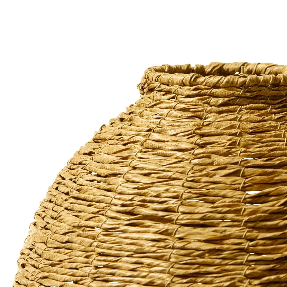 22 Inch Woven Faux Seagrass Floor Vase Indoor Decor