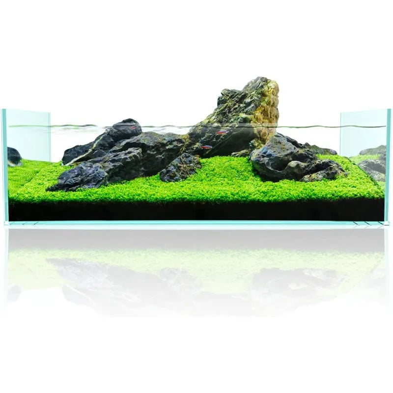 9Gal Sharrow Rimless Low Iron Fish Tank Nova Clear White