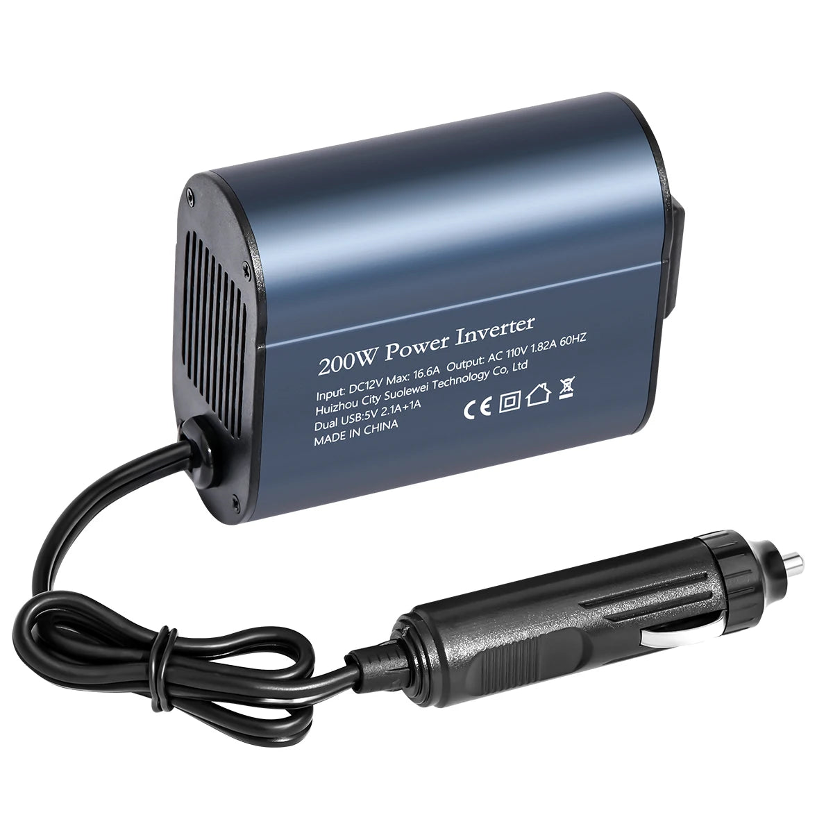 200W Multi-socket DC 12V to AC 110V US Socket Inverter - Ultimate Objects