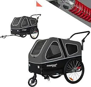 Doggyhut S Line XL Pet Bike Trailer Stroller for Big Dogs