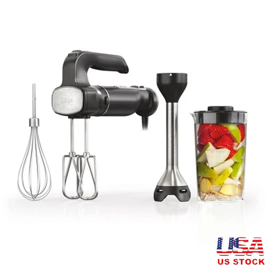 Power Mixer System Hand Blender Immersion 3 Cup Vessel