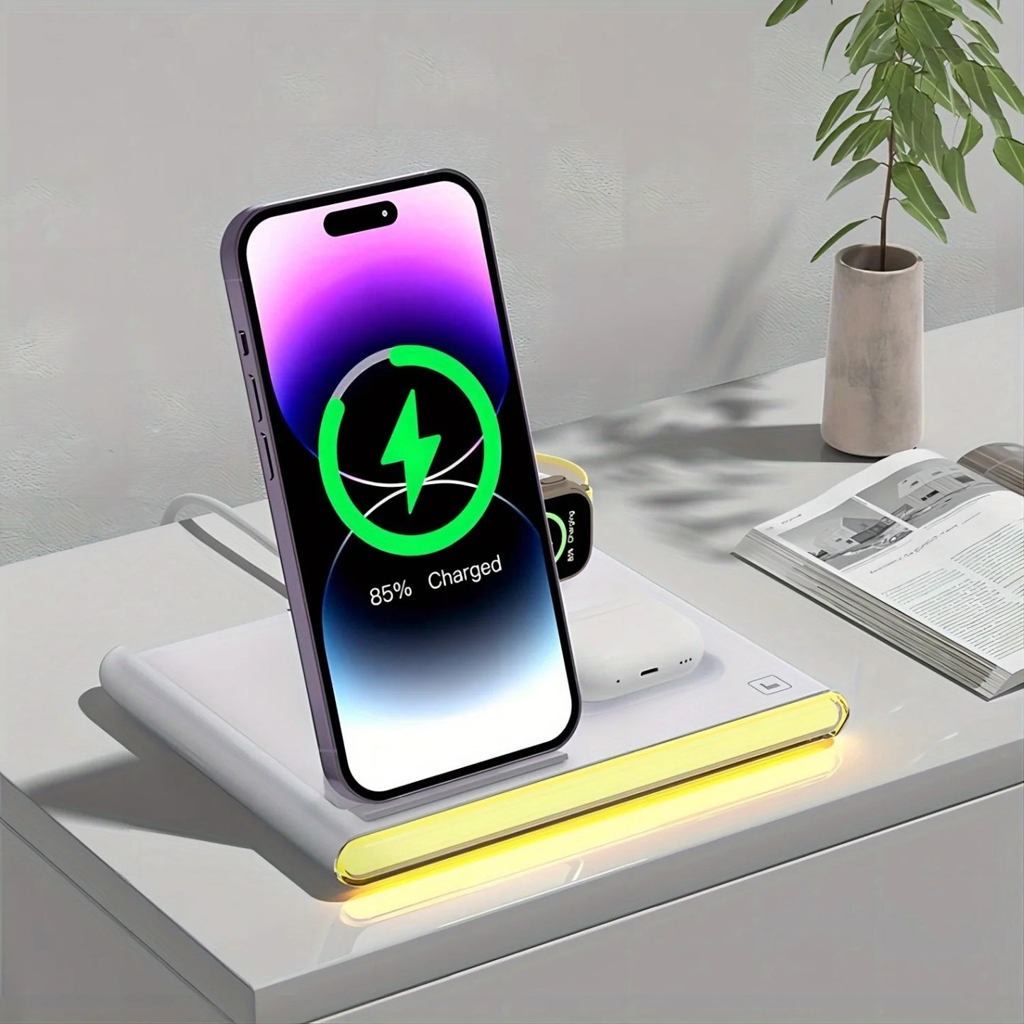 4 In 1 Fast Charging Wireless Charger Station 30W PD