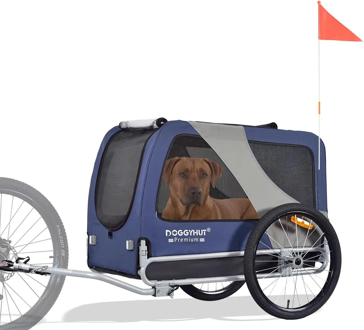 DoggyHut Premium XL Pet Bike Trailer For Large Or Small Dogs