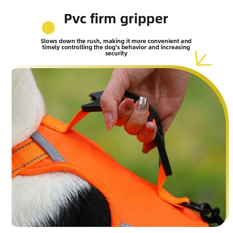 Explosion Proof Dog Chest Harness Leash Anti Breakaway