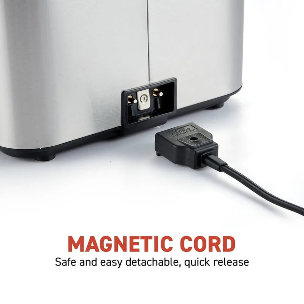 Compact Electric Deep Fryer 1.2 Qt 1200W Adjustable Temp