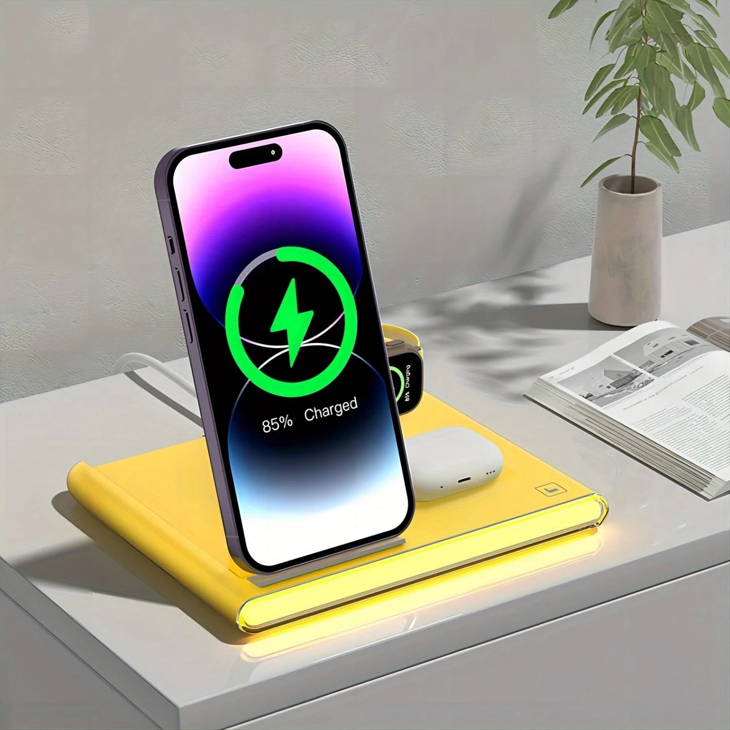 4 In 1 Fast Charging Wireless Charger Station 30W PD