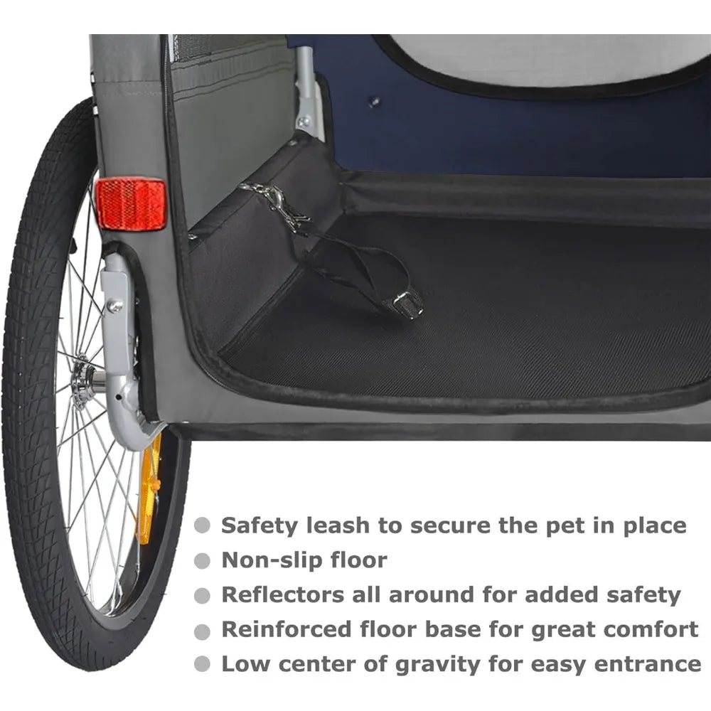 DoggyHut Premium XL Pet Bike Trailer For Large Or Small Dogs