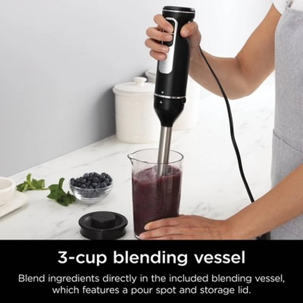 Power Mixer System Hand Blender Immersion 3 Cup Vessel