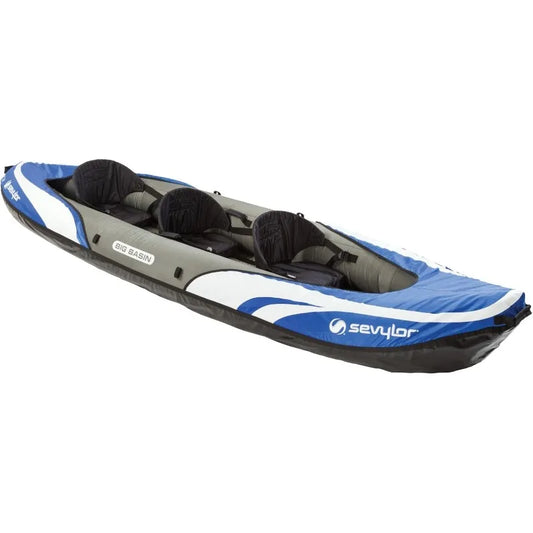 Sevylor Big Basin 3 Person Inflatable Kayak Adjustable Seats